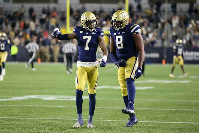 Georgia Tech's Zamari Walton and Makius Scott